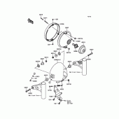 Схема узла: Фара (Головной свет) для Kawasaki BJ250