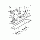 Схема вузла: Клапанна кришка для Kawasaki ZG1400 1400GTR ABS