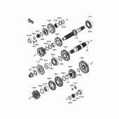 Схема вузла: Трансмісія для Kawasaki EX650 ER-6F ABS