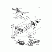 Схема узла: Воздушный фильтр для Kawasaki ER300 Z300 ABS