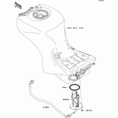 Схема вузла: Fuel pump для Kawasaki ZX1400 ZZR1400 ABS
