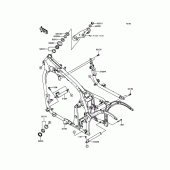 Схема узла: Рама для Kawasaki VN900 Vulcan 900 Custom