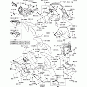 Схема узла: Cowling lowers(1/2)(cbf) для Kawasaki ZX1400 Ninja ZX-14