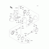Схема вузла: Поворотники для Kawasaki EN500 Vulcan 500 LTD