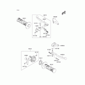 Схема вузла: Handle lever для Kawasaki KLX125 KLX125L