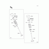 Схема вузла: Клапан(и)(1/2) для Kawasaki ZX1000 Ninja ZX-10R ABS