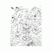 Схема вузла: Air cleaner(1/3) для Kawasaki ZX600 Ninja ZX-6