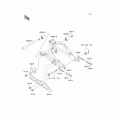 Схема узла: Задний рычаг (Маятник) для Kawasaki KLX110 KLX110