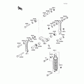 Схема вузла: Підвіска/амортизатор для Kawasaki EX250 Ninja 250