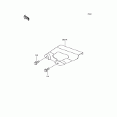 Схема вузла: Бічна кришка, кожух ланцюга для Kawasaki ZX400 ZXR400R