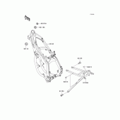 Схема вузла: Рама для Kawasaki KX125