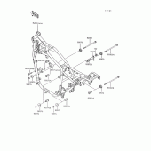 Схема узла: Крепление двигателя для Kawasaki VN750 Vulcan 750