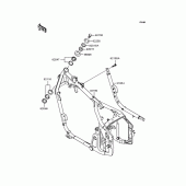 Схема узла: Рама для Kawasaki VN400 Vulcan Classic