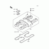 Схема вузла: Клапанна кришка Kawasaki ZR1100 Zephyr 1100