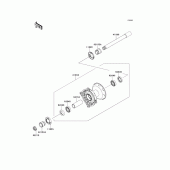 Схема узла: Ступица переднего колеса для Kawasaki KX450 KX450F