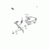 Схема вузла: Педаль гальма для Kawasaki EX250 Ninja 250