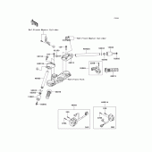 Схема вузла: Кермо & Пульт управління рульовим для Kawasaki ZX1400 Ninja ZX-14