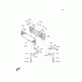 Схема вузла: Олійний охолоджувач для Kawasaki KLV1000