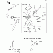 Схема узла: Передний тормозной цилиндр для Kawasaki EX250 ZZR250