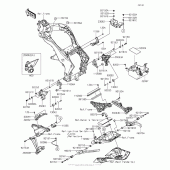 Схема вузла: Frame Fittings(1/2) для Kawasaki ZX1000 Ninja 1000 ABS