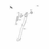 Схема вузла: Підставка для Kawasaki KL250 KL250 Super Sherpa