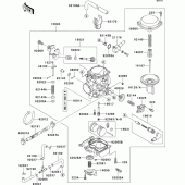 Схема вузла: Карбюратор(1/2) для Kawasaki VN800 Vulcan 800 Drifter