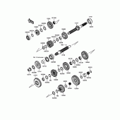 Схема вузла: Трансмісія для Kawasaki ZX1400 Ninja ZX-14R ABS 30TH