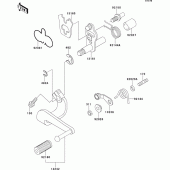 Схема вузла: Перемикач передач для Kawasaki ER500 ER-5