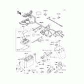 Схема узла: Электрооборудование для Kawasaki EX500 EX500