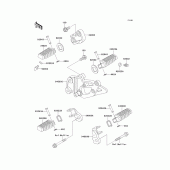 Схема узла: Подножки для Kawasaki EX500 EX500
