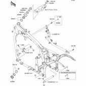 Схема вузла: Рама для Kawasaki VN900 Vulcan 900 Custom