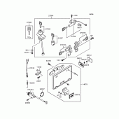 Схема вузла: Замок запалювання (ZX900-A11) для Kawasaki ZX900 GPZ900R