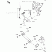 Схема узла: Лапка тормоза для Kawasaki ZR1000 Z1000