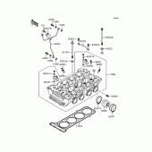 Схема вузла: Головка циліндра для Kawasaki ZX900 GPZ900R