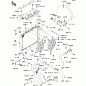 Схема вузла: Радіатор (1/2) для Kawasaki ZX1200 Ninja ZX-12R