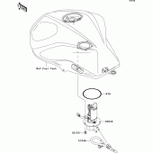 Схема вузла: Fuel pump для Kawasaki ZR750 Z750