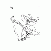 Схема узла: Сиденье для Kawasaki BJ250 250TR