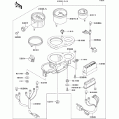 Схема вузла: Meter(s)(1/2) для Kawasaki ZX750 ZXR750R