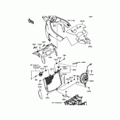 Схема узла: Радиатор для Kawasaki ZX636 Ninja ZX-6R ABS KRT Edition