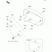 Схема вузла: Side covers для Kawasaki VN1500 VN1500 Drifter