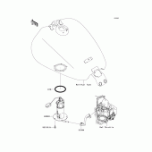 Схема узла: Fuel pump для Kawasaki VN1700 VN1700 Voyager ABS
