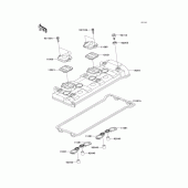 Схема узла: Клапанная крышка для Kawasaki ZX1000 Ninja ZX-10R