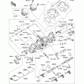 Схема вузла: Throttle(b3h/b4h) для Kawasaki ZX1200 Ninja ZX-12R
