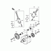 Схема вузла: Колінчастий вал для Kawasaki VN900 Vulcan 900 Classic LT