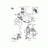 Схема вузла: Паливний бак для Kawasaki KLE650 Versys 650 ABS