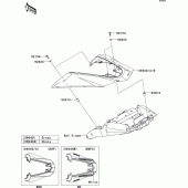 Схема узла: Side covers для Kawasaki ZR1000 Z1000