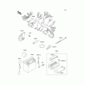 Схема вузла: Electrical equipment для Kawasaki ZR750 Zephyr
