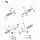 Схема вузла: Підніжки для Kawasaki ZR550 Zephyr