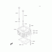 Схема узла: Цилиндр для Kawasaki KLX125 KLX125