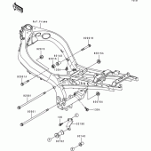Схема узла: Крепление двигателя для Kawasaki ZX900 Ninja ZX-9R